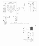 Engine Sump Lubrication Oil Cooler Diagram and Parts List for 49M977-0119-G5  Briggs and Stratton Engine